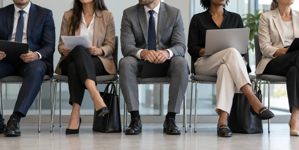 Test de recrutement lors d'un entretien